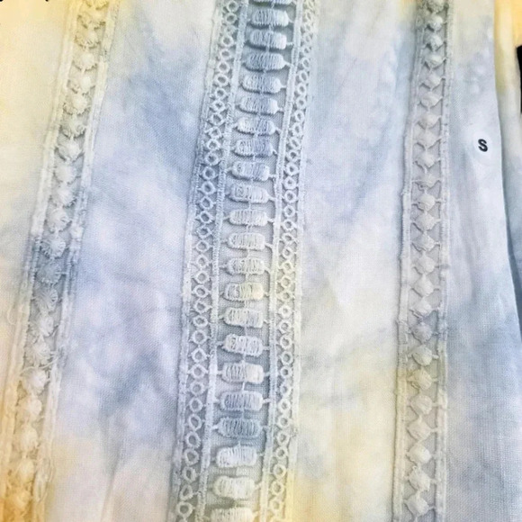 *NWT* Raya Sun Girls Yellow And Blue Tye Dye Tank Top Size S - Picture 3 of 5